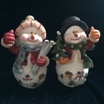 Snowman ornaments gifts resin handicraft lovers