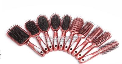 A hair comb ribs broadened quad flat hair-salon comb styling comb set