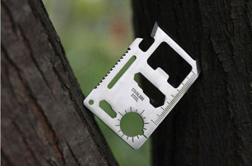 multi-function tool knife card large outdoor life-saving card knife