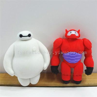 Great white Eraser cartoon shape rubber factory outlets can be customized