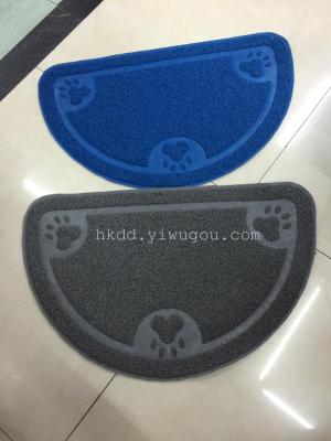 Semicircular PVC material cleaning pad cleaning supplies of pet supplies cats rub sand-mat