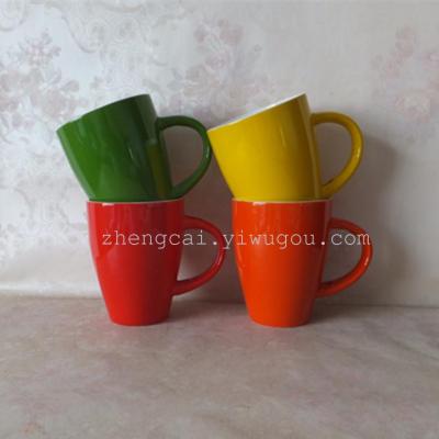 Ceramic Mug With Spoon Glazed advertising Mug