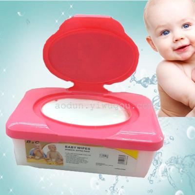 Manufacturers direct selling baby wet wipes box wet wipes trade 80 wet wipes can be customized