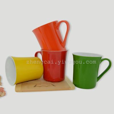 promotional cups red glazed porcelain cups