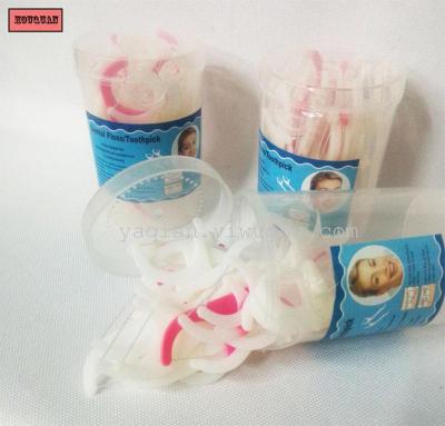 Mid - and high-end plastic dental floss cylinder with 30 pieces