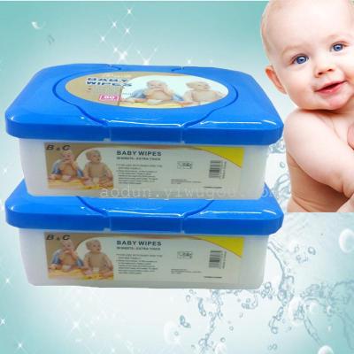 Infant boxed wipes babay wipes wet tissue paper manufacturers to export 100 sheets