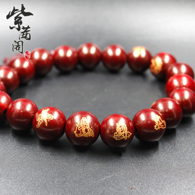 Factory direct red rosewood 18 arhats carved beads auto accessories car