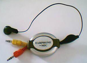 Js - 1201 computer earphone telescopic earphone