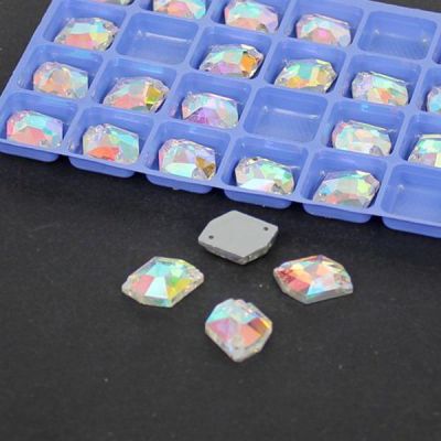 Glass Beads  Flatback Cosmic Shape Sew On DIY Beads For Garment High Shine Crystal Beads