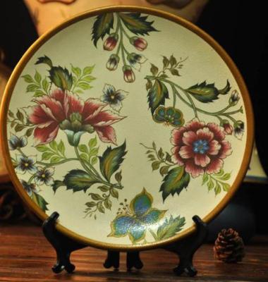 European retro decoration ideas living room decoration exhibition plates ceramic plate wedding gifts and crafts