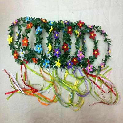 Hawaii Plum Blossom Wreath Performance Props Seaside Holiday Garland Factory Direct Sales Wholesale