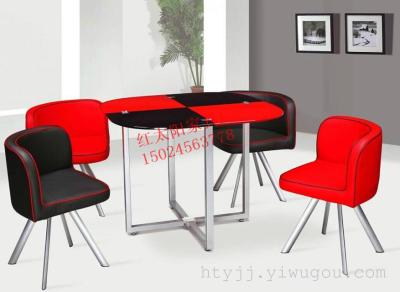 Combined table and chair set, dining table chair, reception desk and chair, conference table and chair1