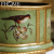 Continental painted Magnolia bird crafts curved boxes home accessories box with ornaments painted rural