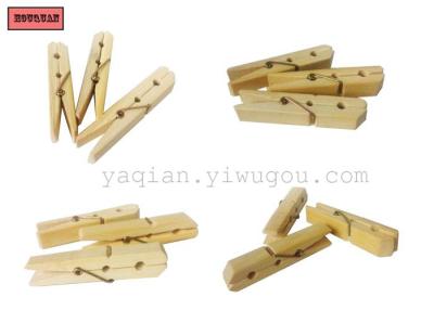 Manufacturers selling clothes peg large bamboo clip 20 package hanging bag
