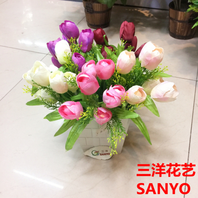New products simulation 7 Tulip flower plastic flowers flowers