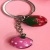 Lucky Cat strawberry key ring hanging car key buckle