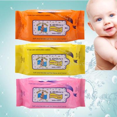 Manufacturers export woven barreled 100 smoke-free baby wipes wholesale and OEM OEM custom wipes