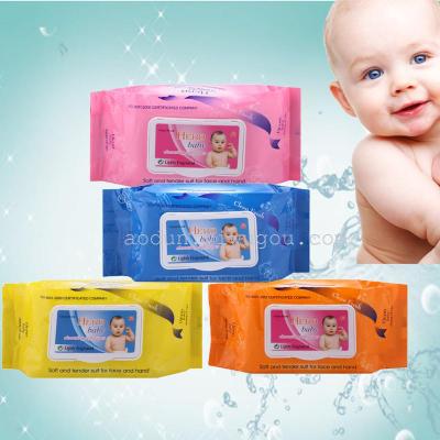 Baby wipes 80 babay wipes wipes the tape covers factory direct export