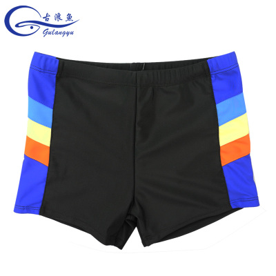 Authentic children 's swimming trunks boys' swimsuits with flat corners children' s swimming trunks boys and girls
