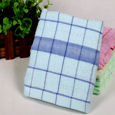 Single yarn of cotton lattice thin absorbent towel towel insurance gift towel