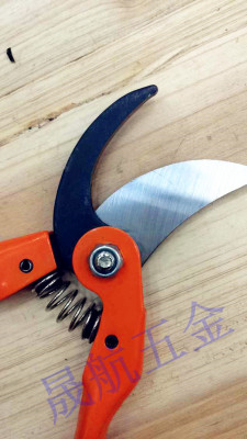 Orange painted cut flowers cut pruning shears scissors garden shears, Garden hardware tool