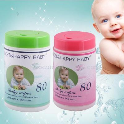 Barreled baby wipes 80 babay wipes wipes the tape covers factory direct