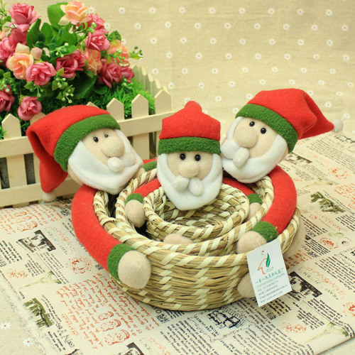 creative christmas gift storage basket santa claus storage basket origin supply sundries basket