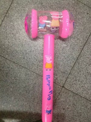 Toys, inflatable toys, inflatable baseball inflatable Hammer Nails hammer double-sided hammer