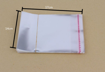 OPP stickers self adhesive bags wholesale plastic bags 5 wire 14*17