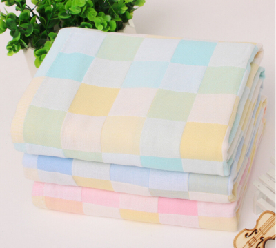 Infant and Infant double cotton color check 25*50 hot style