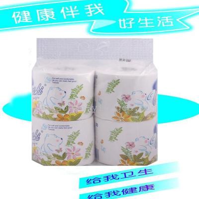 Factory direct paragraph 500 of the paper household paper towel 4 roll toilet paper foreign trade export order