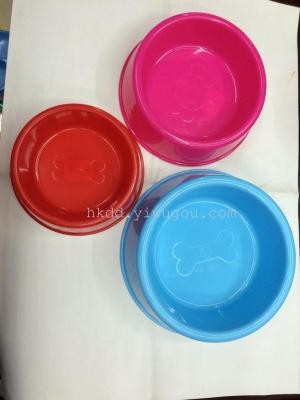 Pet products nontoxic plastic single Bowl dog bowl for food cat Bowl basin