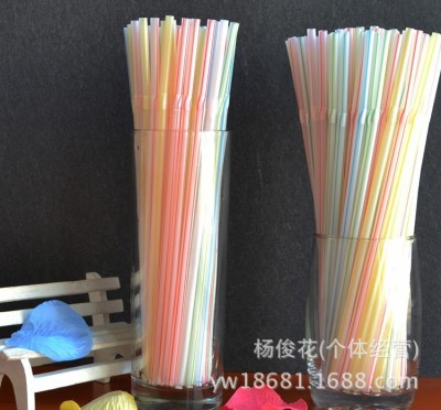 Wholesale disposable pipette soya milk drinks coke through a straw tube bending straw colored disposable plastic pipette