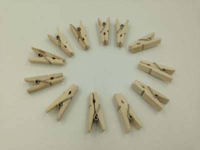 Fashion creative household items wooden love clip wood