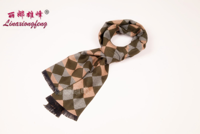 Imitation cashmere scarf color lattice tassel dual-purpose super wide scarf in winter in Libya
