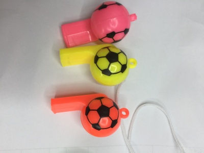 Football plastic whistles, toy whistles, children's toys