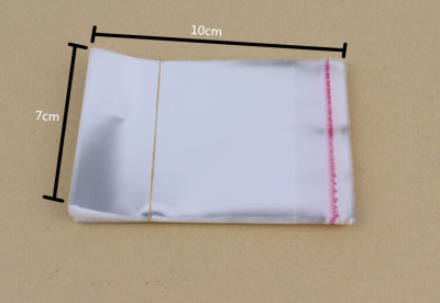 OPP stickers self adhesive bags wholesale plastic bags 5 wire 7*10