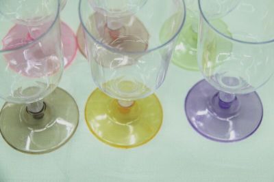 Disposable plastic Champagne/Wine/champagne/party wine glass for red wine