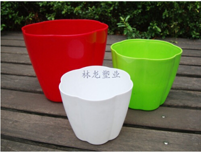 Factory wholesale petal flower pot pumpkin flower, fleshy meat pot pot color plum blossom Flowerpot 6602