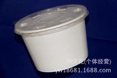 Round transparent plastic boxes storage Bowl takeout box packaged soup bowls