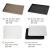 Luxury hotel supplies antique leather rounded rectangular tray