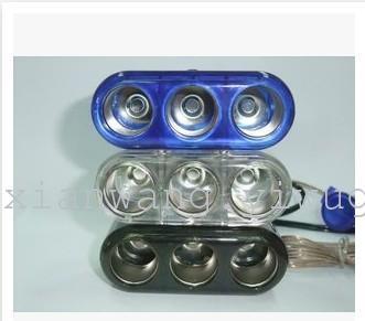 Car Cigarette Lighter Car Charger One Minute Three 12V-24V Cigarette Lighter