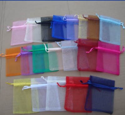 Solid Color Gauze Bag Pearl Yarn Bag Jewelry Package Bag Jewelry Bag Multi-Color Optional