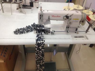 A lace sewing machine single fold double curtain flower