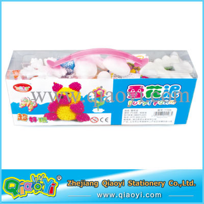 Children DIY educational toy stationery bouncing mud series will dry plastic snowflake mud