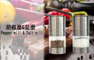 Kitchen products the grinder manual pepper mill stainless steel pepper mill plastic pepper mill