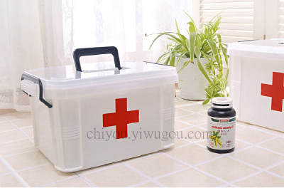 Extra large medical first aid kit medicine in family medicine chest storage box CY-036
