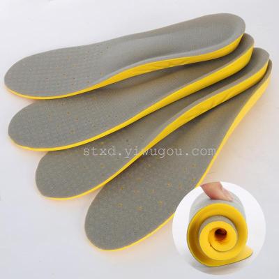 Pu Sports Insoles Wholesale Men and Women Basketball Shoes Shock Absorption Buffer Insoles Memory Insoles Yiwu Factory Direct Sales
