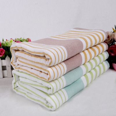 Cotton gauze stripe soft absorbent towel towel fashion gifts
