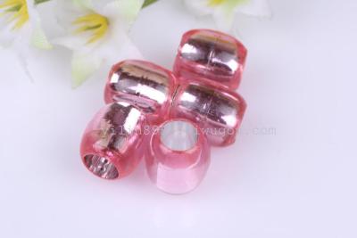 8195# acrylic 12MM silver barrel beads